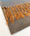 GEOMETRIC BLUE LIGHTWEIGHT PASHMINA SHAWL SCARF