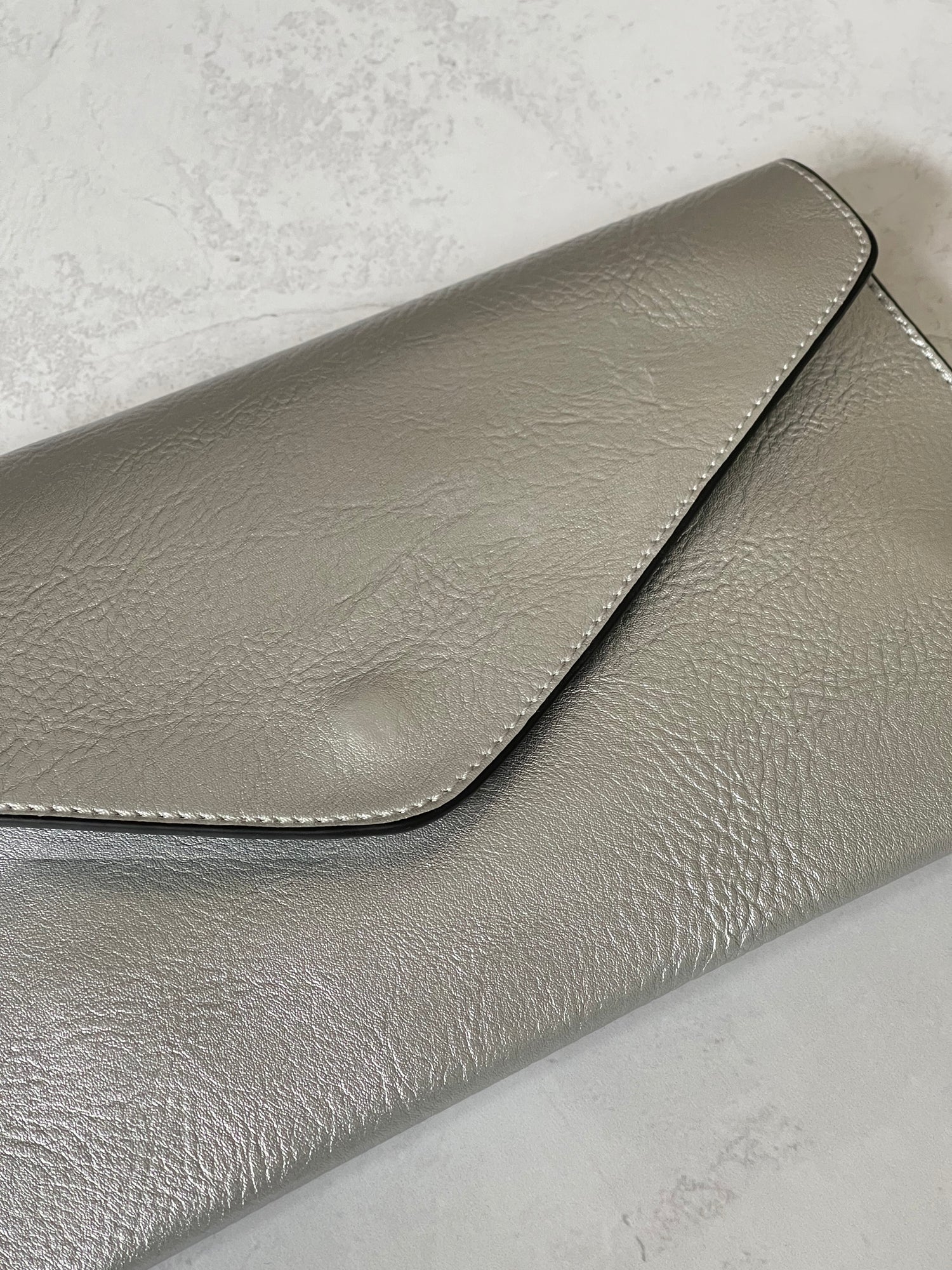 Rebecca Minkoff store Metallic Mirrored Envelope Clutch