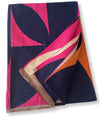 LARGE FUCHSIA CASHMERE RETRO PRINT REVERSIBLE WINTER SHAWL BLANKET SCARF