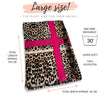 Fuchsia Pink Snakeskin and Leopard Print Scarf