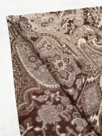 LARGE HAZED BROWN MULTI COLOUR PAISLEY PASHMINA SHAWL SCARF WRAP