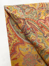 LARGE HAZED YELLOW MULTI COLOUR PAISLEY PASHMINA SHAWL SCARF WRAP