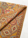 LARGE HAZED YELLOW MULTI COLOUR PAISLEY PASHMINA SHAWL SCARF WRAP