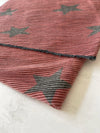 LARGE PINK STAR THICK REVERSIBLE WINTER SHAWL BLANKET SCARF