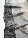 LARGE REVERSIBLE GREY OMBRE PAISLEY PRINT PASHMINA SHAWL SCARF WRAP