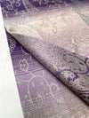 LARGE REVERSIBLE PURPLE OMBRE PAISLEY PRINT PASHMINA SHAWL SCARF WRAP