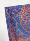 LARGE ROYAL BLUE MULTI COLOUR PAISLEY PASHMINA SHAWL SCARF WRAP