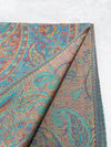 LARGE TEAL MULTI COLOUR PAISLEY PASHMINA SHAWL SCARF WRAP