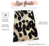 LARGE BEIGE WOOL BIG LEOPARD PRINT SCARF