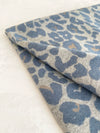 LARGE BLUE LEOPARD PRINT REVERSIBLE WINTER SHAWL BLANKET SCARF