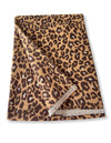 LARGE BROWN LEOPARD PRINT REVERSIBLE WINTER SHAWL BLANKET SCARF