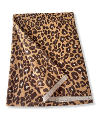 LARGE BROWN LEOPARD PRINT REVERSIBLE WINTER SHAWL BLANKET SCARF
