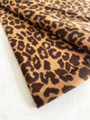 LARGE BROWN LEOPARD PRINT REVERSIBLE WINTER SHAWL BLANKET SCARF