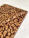 LARGE BROWN LEOPARD PRINT REVERSIBLE WINTER SHAWL BLANKET SCARF