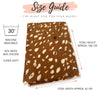 LARGE BROWN WOOL SPOTTY LEOPARD PRINT SCARF