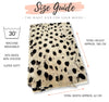 LARGE CREAM WOOL SPOTTY LEOPARD PRINT SCARF