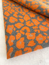 LARGE ORANGE LEOPARD PRINT REVERSIBLE WINTER SHAWL BLANKET SCARF