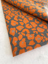 LARGE ORANGE LEOPARD PRINT REVERSIBLE WINTER SHAWL BLANKET SCARF
