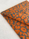 LARGE ORANGE LEOPARD PRINT REVERSIBLE WINTER SHAWL BLANKET SCARF
