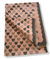 LARGE PINK HEART PRINT REVERSIBLE CASHMERE WINTER SHAWL BLANKET SCARF