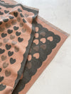 LARGE PINK HEART PRINT REVERSIBLE CASHMERE WINTER SHAWL BLANKET SCARF
