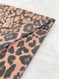 LARGE PINK LEOPARD PRINT REVERSIBLE WINTER SHAWL BLANKET SCARF