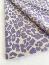 LARGE PURPLE LEOPARD PRINT REVERSIBLE WINTER SHAWL BLANKET SCARF