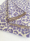 LARGE PURPLE LEOPARD PRINT REVERSIBLE WINTER SHAWL BLANKET SCARF