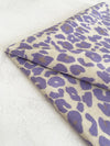 LARGE PURPLE LEOPARD PRINT REVERSIBLE WINTER SHAWL BLANKET SCARF