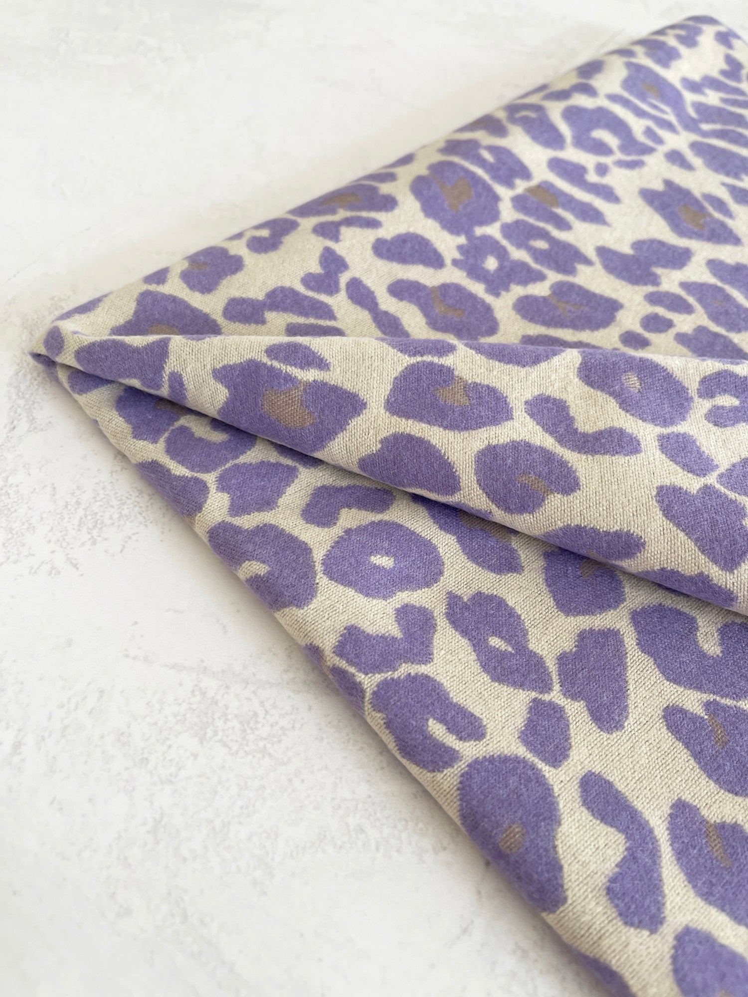 LARGE PURPLE LEOPARD PRINT REVERSIBLE WINTER SHAWL BLANKET SCARF
