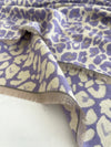 LARGE PURPLE LEOPARD PRINT REVERSIBLE WINTER SHAWL BLANKET SCARF