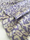 LARGE PURPLE LEOPARD PRINT REVERSIBLE WINTER SHAWL BLANKET SCARF