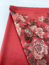 LARGE RUSTIC ORANGE FLORAL PRINT SILKY FEEL PASHMINA SHAWL SCARF