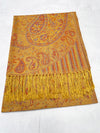 LARGE YELLOW MULTI COLOUR PAISLEY PASHMINA SHAWL SCARF WRAP