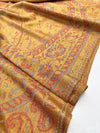 LARGE YELLOW MULTI COLOUR PAISLEY PASHMINA SHAWL SCARF WRAP