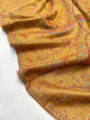 LARGE YELLOW MULTI COLOUR PAISLEY PASHMINA SHAWL SCARF WRAP
