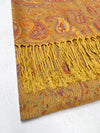 LARGE YELLOW MULTI COLOUR PAISLEY PASHMINA SHAWL SCARF WRAP