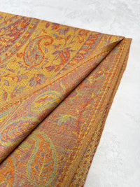 LARGE YELLOW MULTI COLOUR PAISLEY PASHMINA SHAWL SCARF WRAP