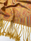 LARGE YELLOW MULTI COLOUR PAISLEY PASHMINA SHAWL SCARF WRAP