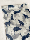 PLAIN WHITE NAVY LIGHTWEIGHT CAT SCARF