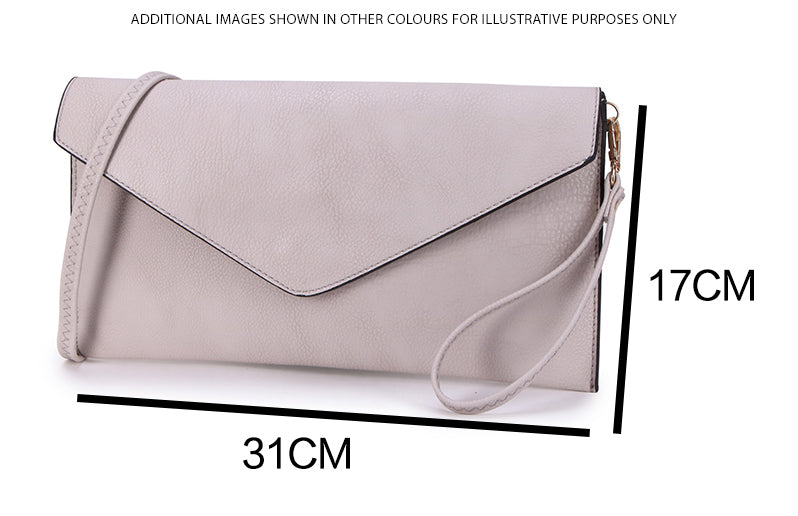 Pewter grey best sale clutch bag