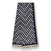 LARGE NAVY BLUE HEART PRINT REVERSIBLE CASHMERE WINTER SHAWL BLANKET SCARF