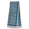 LARGE TEAL HEART PRINT REVERSIBLE CASHMERE WINTER SHAWL BLANKET SCARF