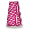 LARGE FUCHSIA PINK HEART PRINT REVERSIBLE CASHMERE WINTER SHAWL BLANKET SCARF