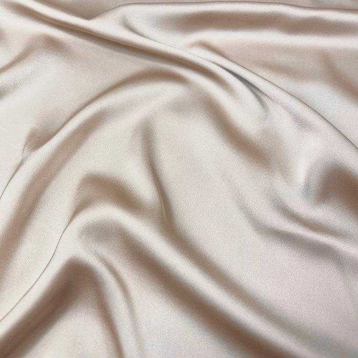 LONG PLAIN BEIGE SATIN SCARF SHAWL WRAP