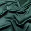 LONG PLAIN DARK GREEN SATIN SCARF SHAWL WRAP