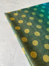 LARGE TEAL MULTI-COLOUR DOT PRINT PASHMINA SHAWL SCARF