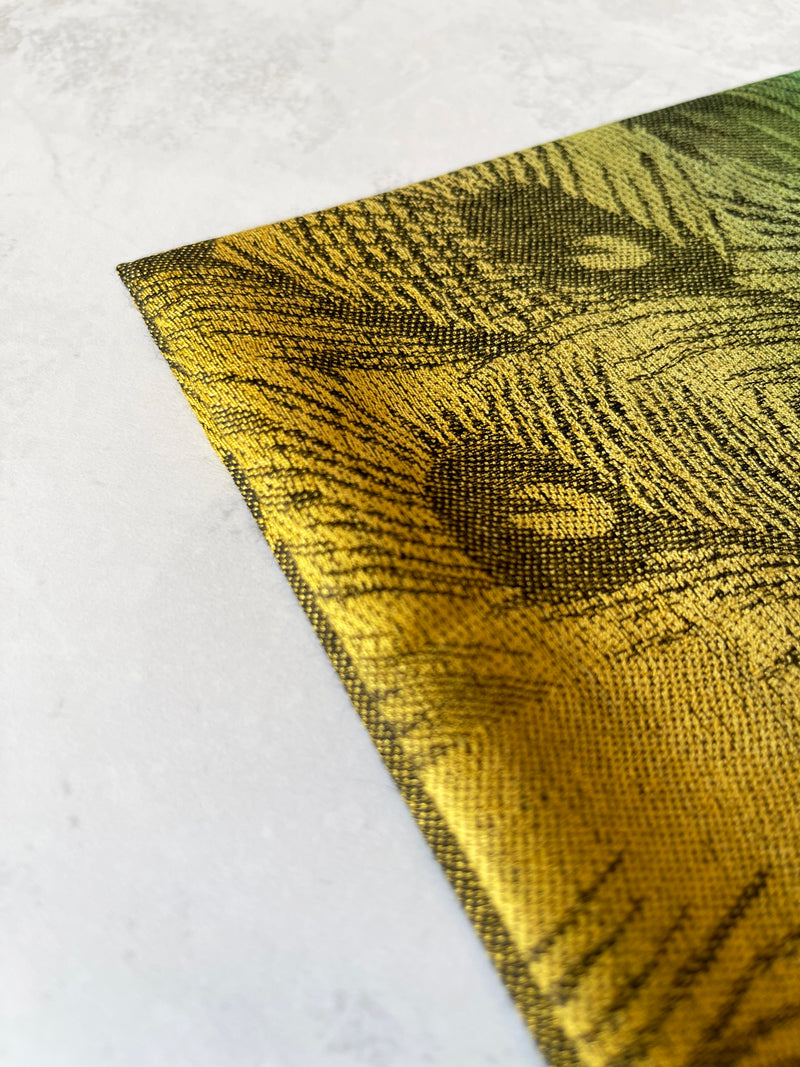 LARGE BLACK RAINBOW FEATHER AND LEAF PRINT PASHMINA SHAWL SCARF