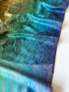 LARGE RAINBOW MULTI COLOUR BLACK PAISLEY PRINT PASHMINA SHAWL SCARF