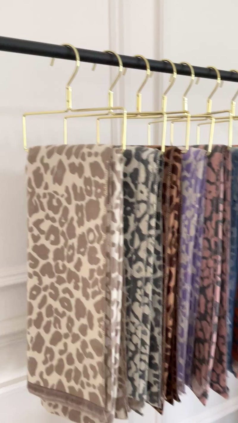 LARGE PINK LEOPARD PRINT REVERSIBLE WINTER SHAWL BLANKET SCARF